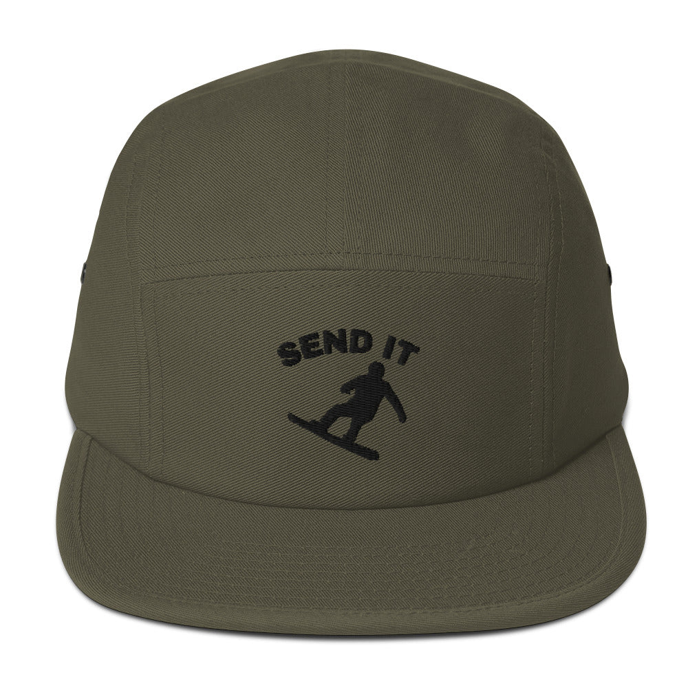 Snowboard Send It Five Panel Cap