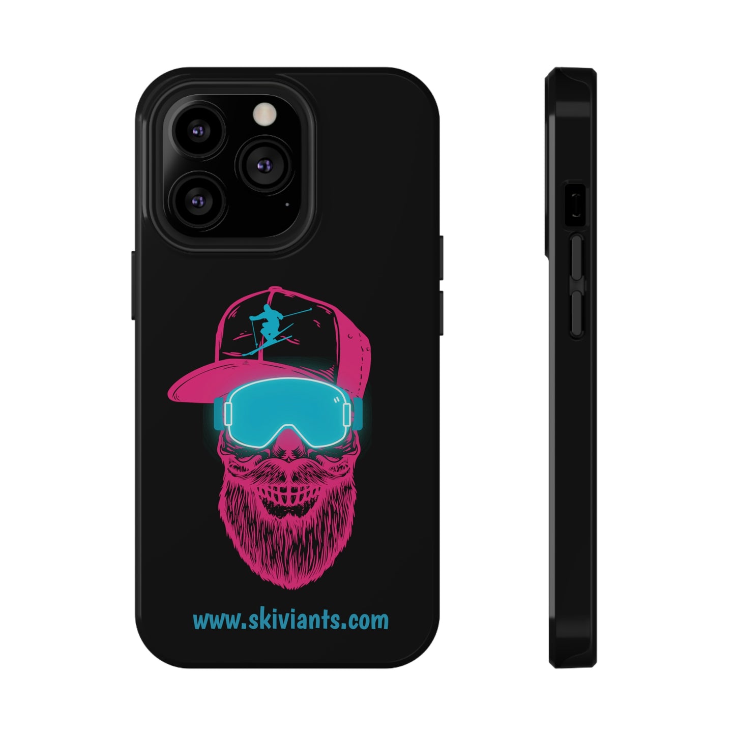 Pink Beard Impact-Resistant Phone Case